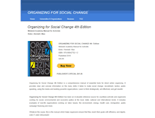 Tablet Screenshot of organizingforsocialchange.com